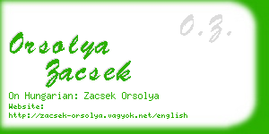 orsolya zacsek business card